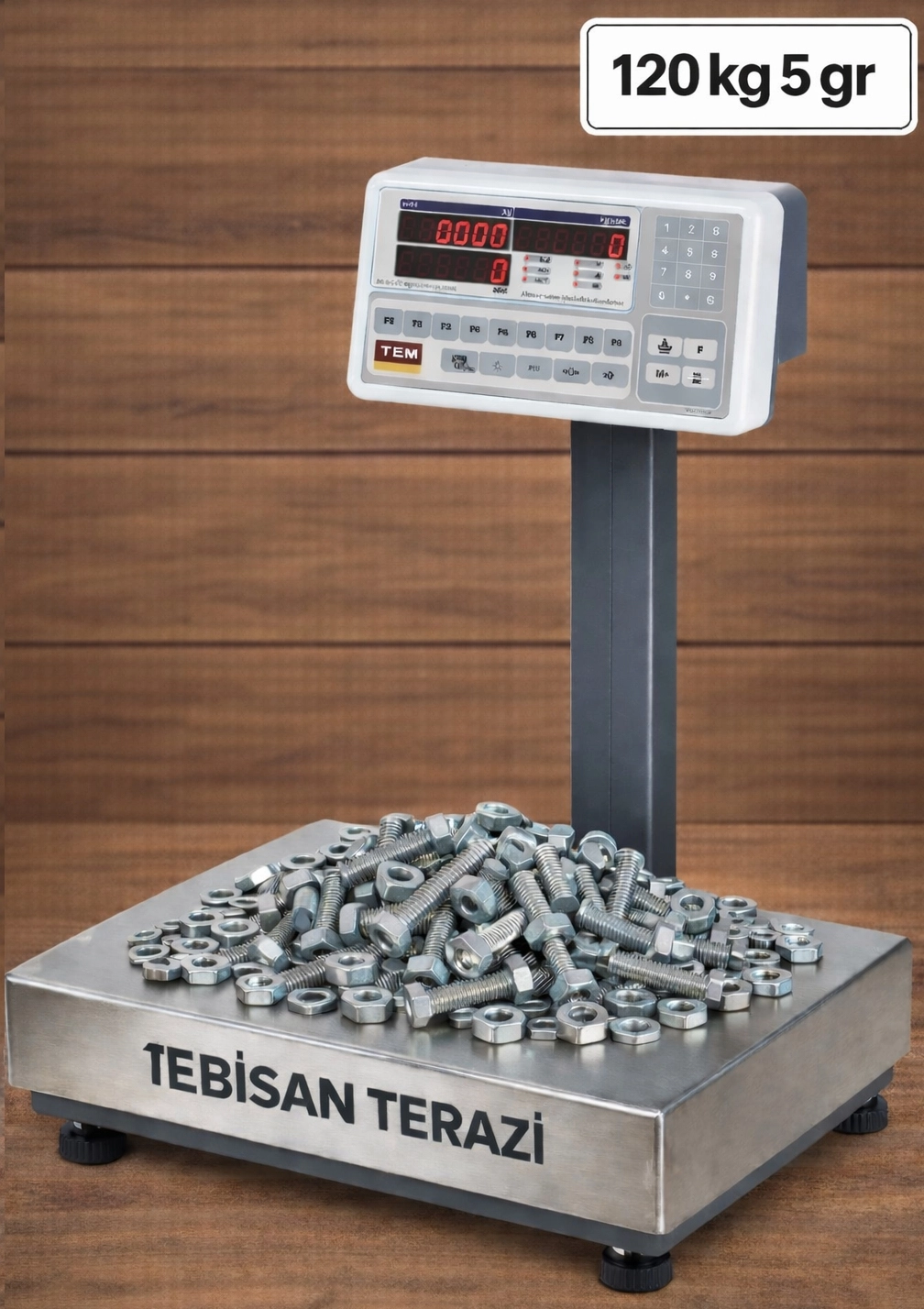 TEM MEB 28X35 SERİSİ 120KG 5GR SAYICI TERAZİSİ
