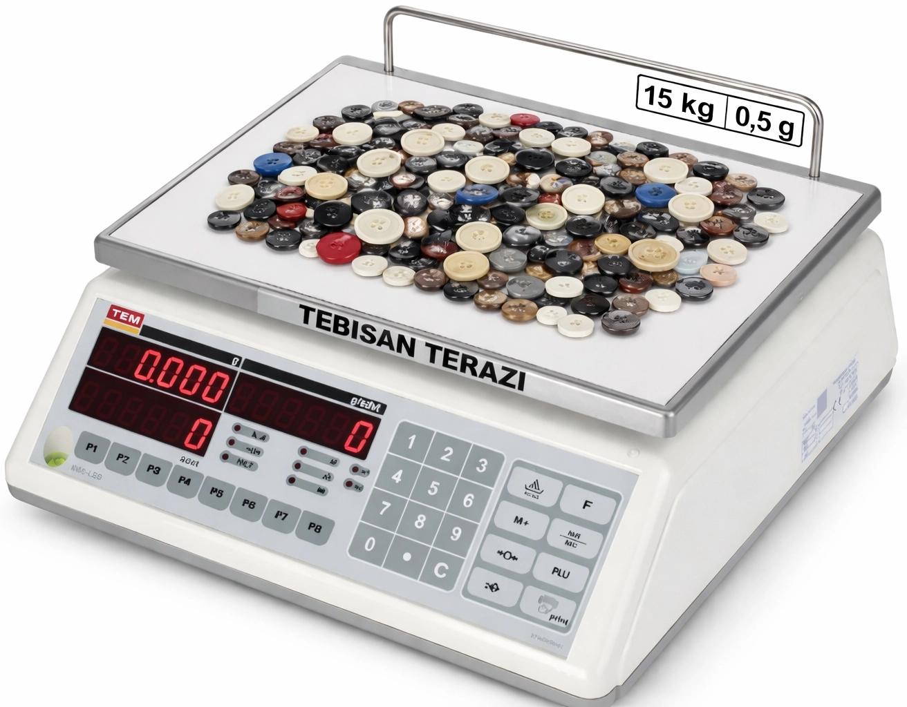 TEM NS 15KG 0,5GR SAYICI TERAZİSİ