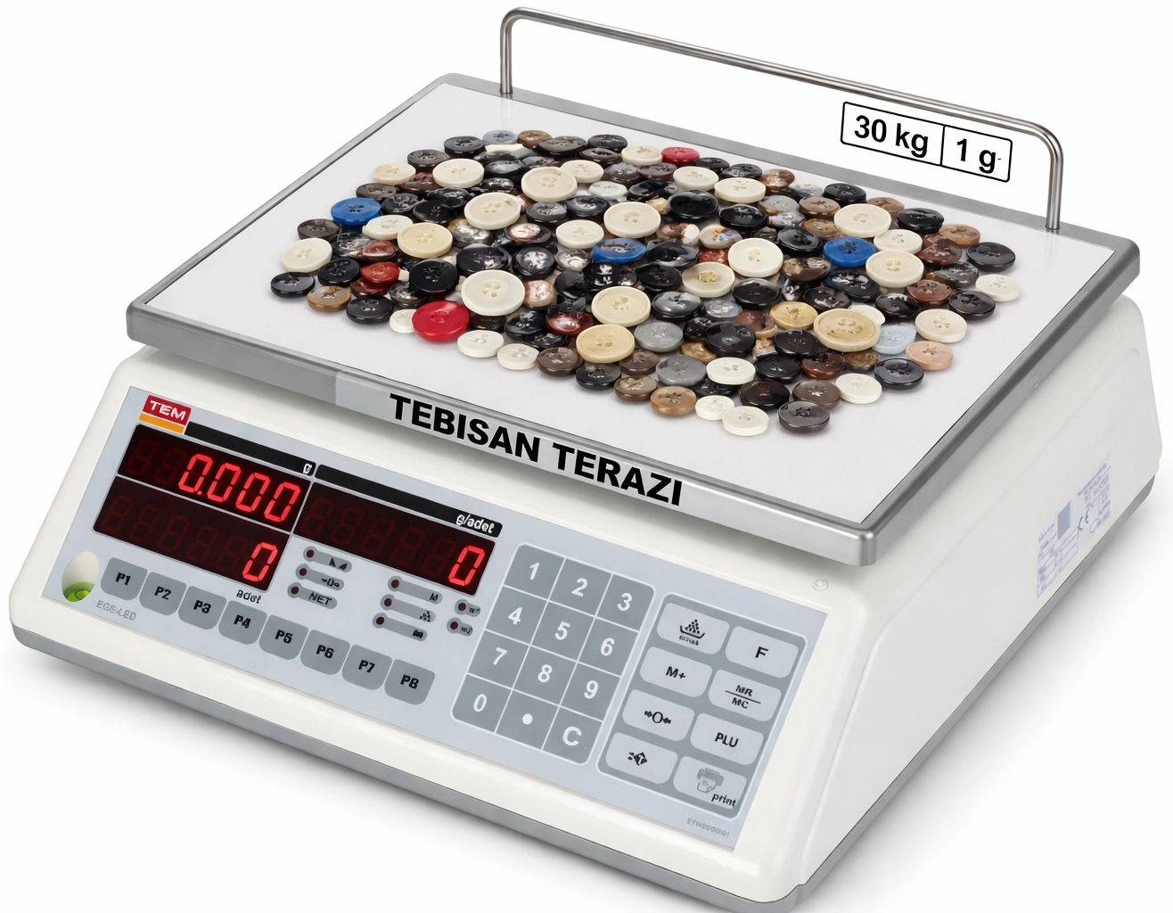 TEM NS 30KG 1GR SAYICI TERAZİSİ