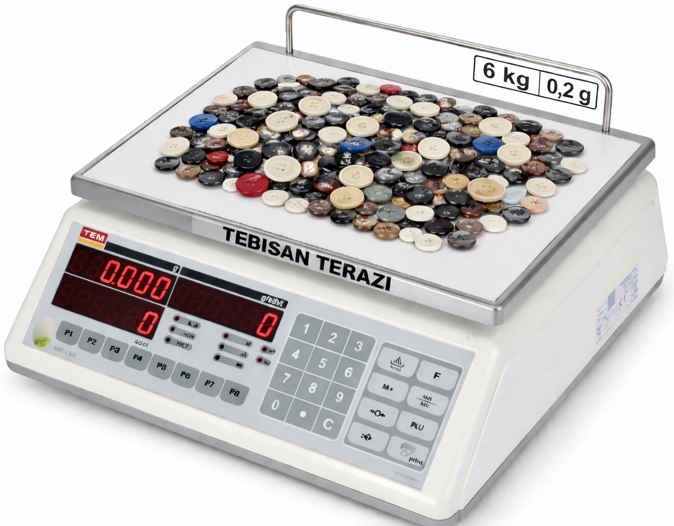 TEM NS 6KG 0,2GR SAYICI TERAZİSİ