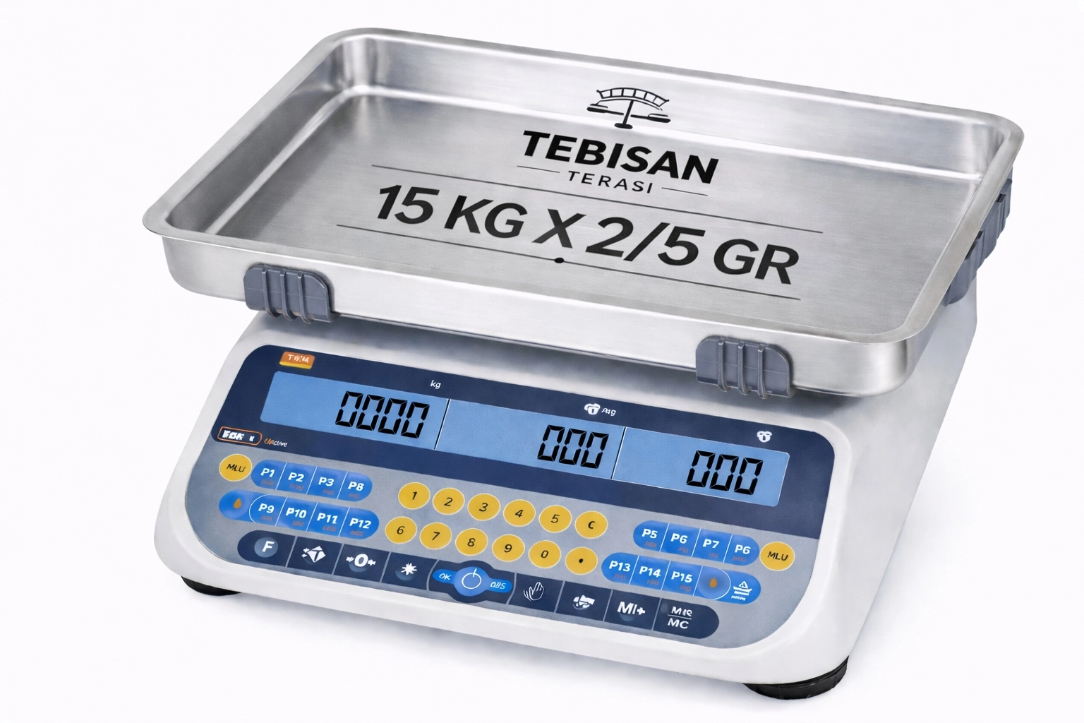 TEM SRP-PZR 15KG 2/5GR FİYAT HESAPLAMALI TERAZİ
