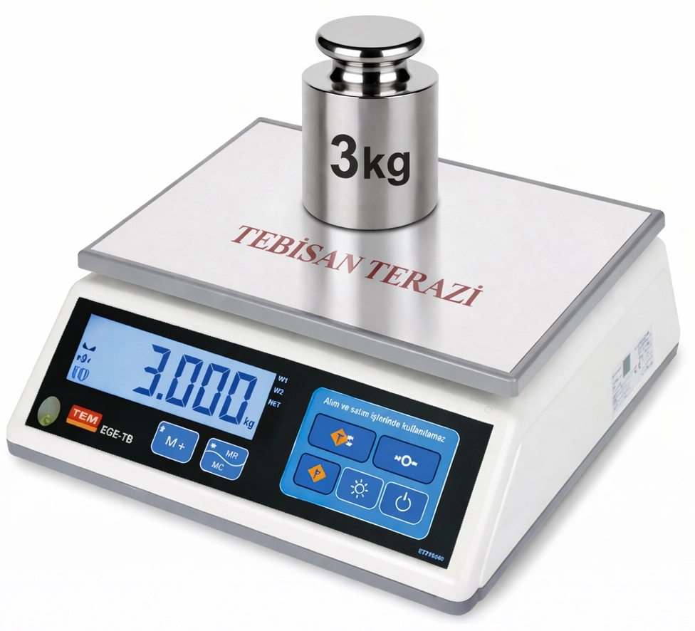 TEM TB3 3KG 0,1GR TARTIM TERAZİSİ