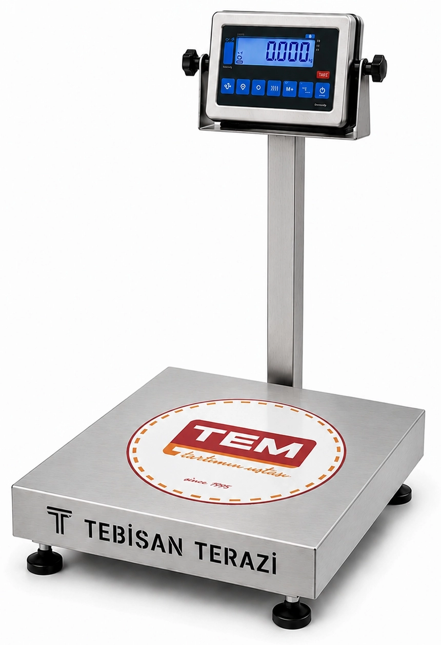 TEM TEB 150 KG 50 GR PASLANMAZ TARTIM BASKÜLÜ 30X40