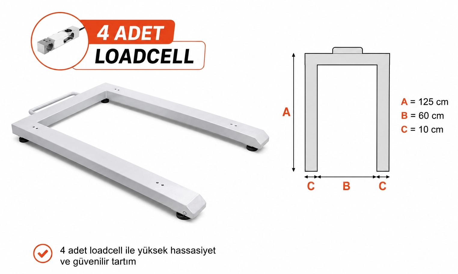 TEM MLB U TİPİ BASKÜL 1500KGx500GR 80x125