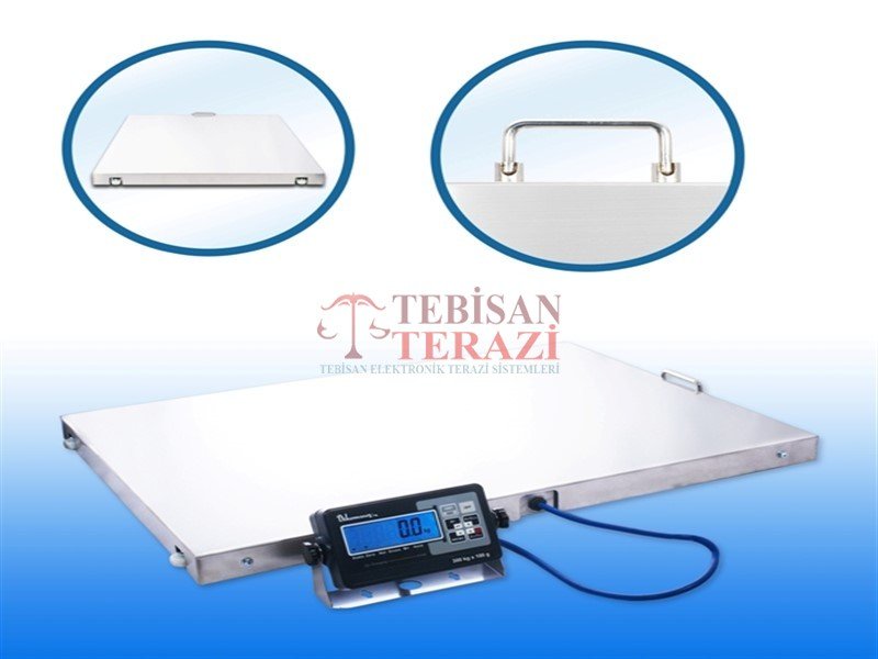 DİKOMSAN VETERİNER BASKÜLÜ 300KG 100GR 80x120 TARTIM V-RAW